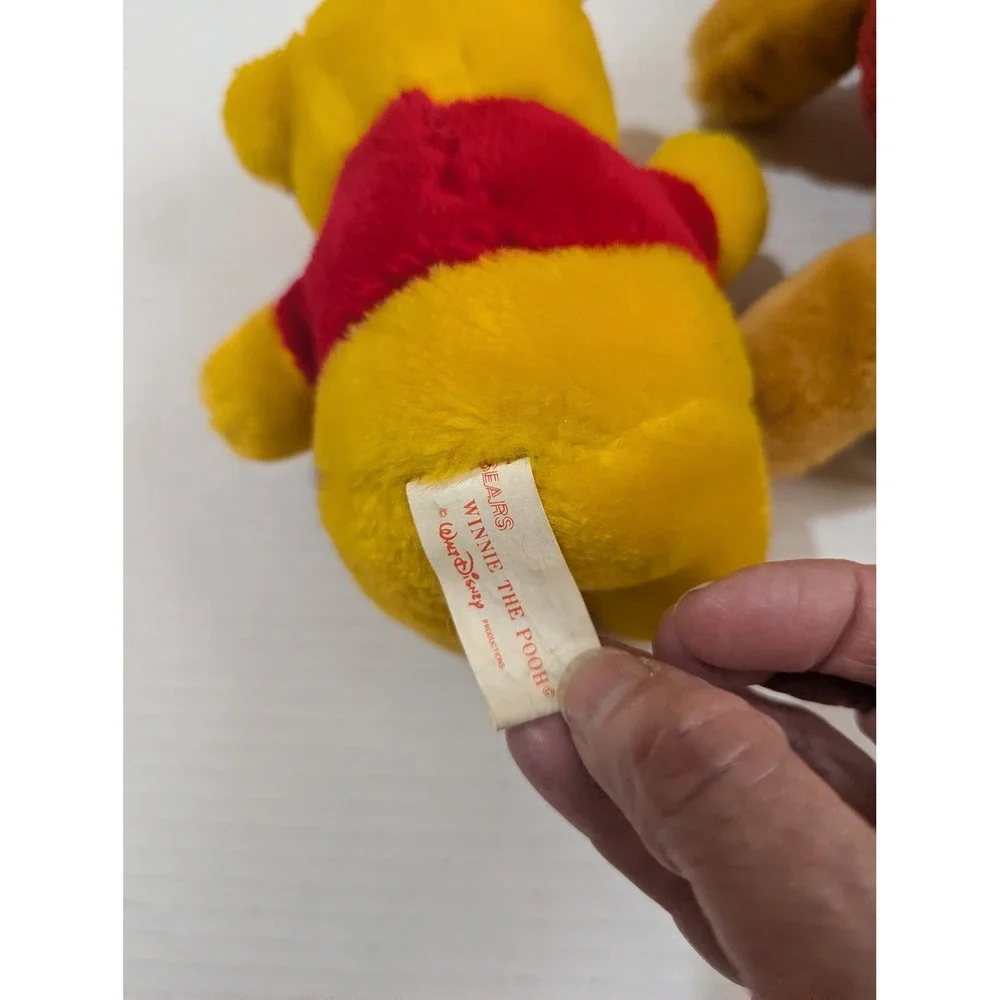 Disney Winnie the Pooh Plush Lot Rockstar Guitar Sears Vintage Walt Disney World